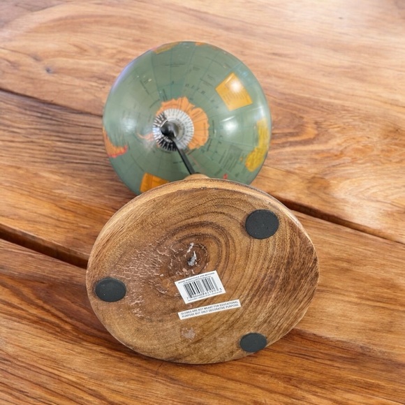 Decorative Rotating World
GLOBE Wood Base 15" H - Picture 5 of 9